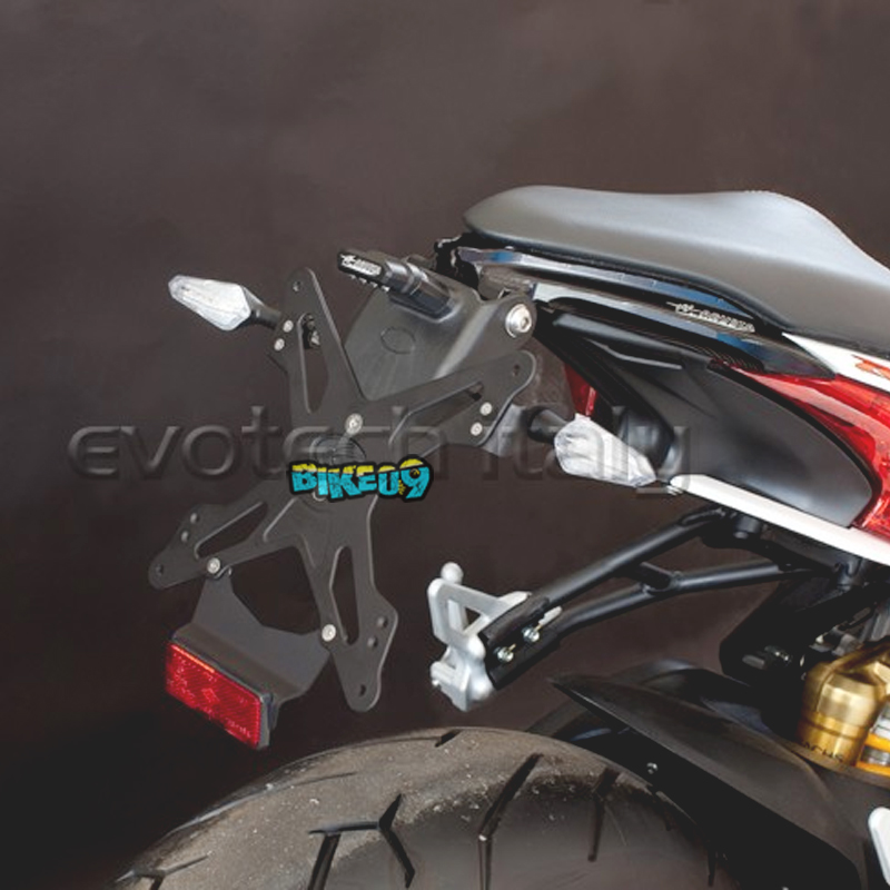 에보텍 이탈리아 컴플리트 테일 타이디 MV아구스타 브루탈레 드랙스터 800 - 오토바이 휀다리스킷 번호판 홀더 KIT-ESTR-0507