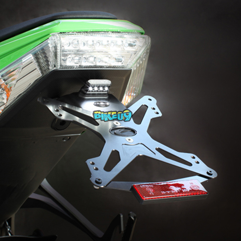 에보텍 이탈리아 테일 타이디 가와사키 Zx10R (11-15) - 오토바이 휀다리스킷 번호판 홀더 ESTR-0413