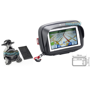 스마트 폰 / GPS 기비 홀더, 최대 5인치 화면에 적합한 핸들바 장착 - 기비 오토바이 부품 S954B