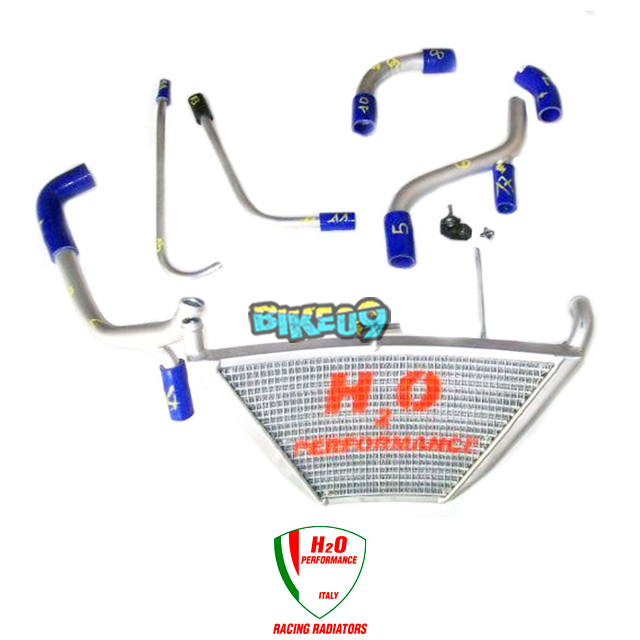 H2O 퍼포먼스 ADDITIONAL 워터 라디에이터 가와사키 ZX 10 R 11-20 - 오토바이 튜닝 부품 412
