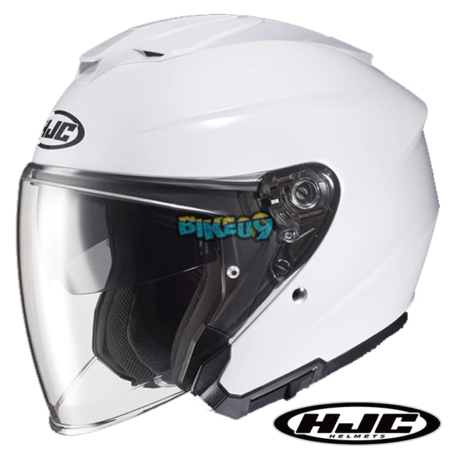 HJC i30 솔리드 화이트 오픈페이스 헬멧 - 홍진 헬멧 오토바이 용품 안전 장비