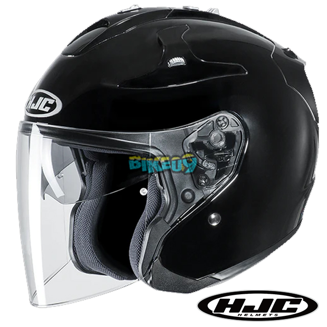 HJC FG-JET 솔리드 메탈 블랙 오픈페이스 헬멧 - 홍진 헬멧 오토바이 용품 안전 장비