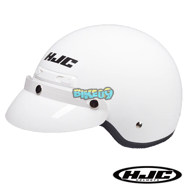 HJC CL-2 솔리드 화이트 오픈페이스 헬멧 - 홍진 헬멧 오토바이 용품 안전 장비