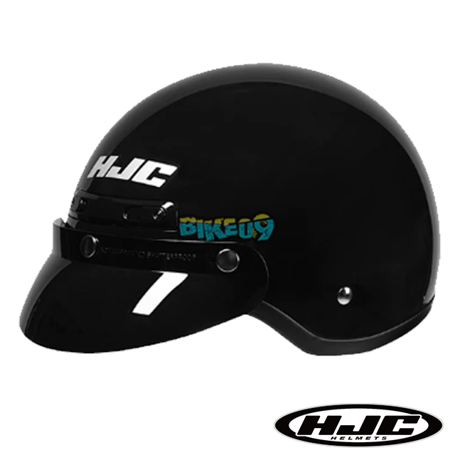 HJC CL-2 솔리드 블랙 오픈페이스 헬멧 - 홍진 헬멧 오토바이 용품 안전 장비