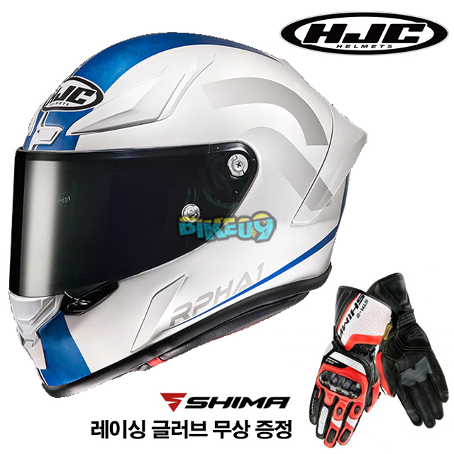 HJC 알파 1 세닌 (레이싱 글러브 무상 증정) - 홍진 헬멧 오토바이 용품 안전 장비 MC2SF