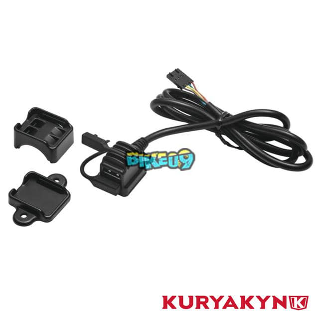 쿠리야킨 USB 전원 블랙 - 할리 오토바이 튜닝 부품 412367
