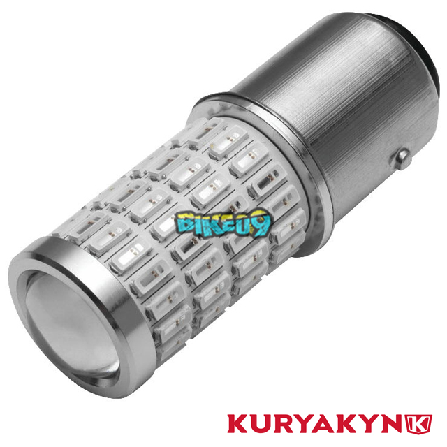 쿠리야킨 하이-인텐시티 LED 벌브 (1157, 레드/레드) - 할리 오토바이 튜닝 부품 485218