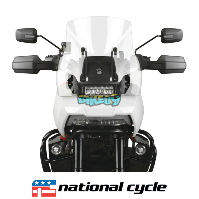 네셔널싸이클 할리 데이비슨 RA1250 팬 아메리카 브이스트림 윈드스크린 (로우, 클리어, Plain) - 스크린 오토바이 튜닝 부품 N20414