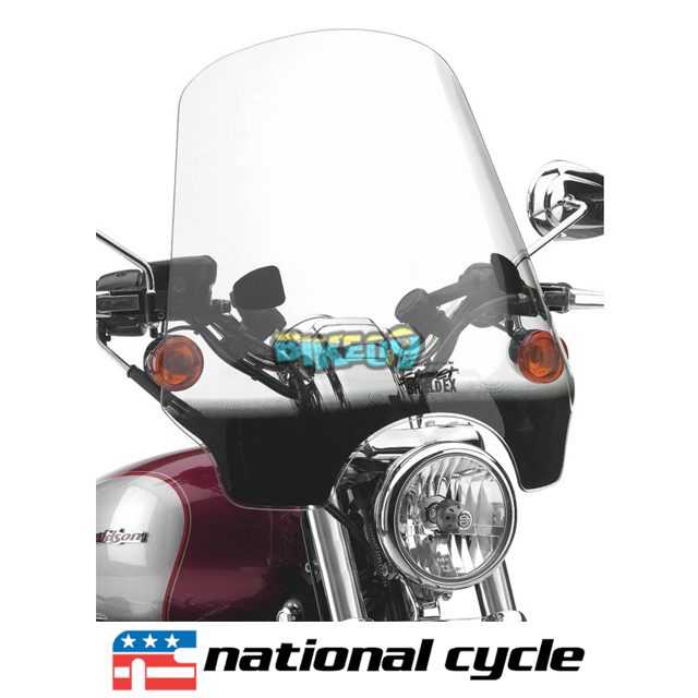 네셔널싸이클 스트리트 쉴드 EX (라이트틴트, 1&quot; 핸들바) - 스크린 오토바이 튜닝 부품 N2568-01