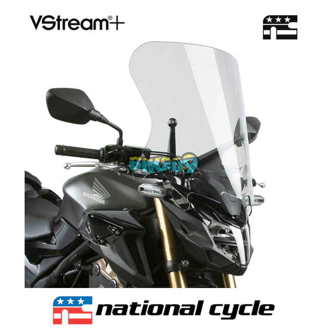 네셔널싸이클 혼다 CB500F VStream+® 스포츠/투어 윈드스크린 - 스크린 오토바이 튜닝 부품 N20074