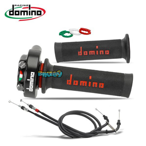 도미노 XM2 퀵 스로틀 컨트롤 WITH 그립 앤드 케이블 - 가와사키 Ninja 400 (18-) 오토바이 부품 튜닝 파츠 5176.03-02 + 5429.96.04-00