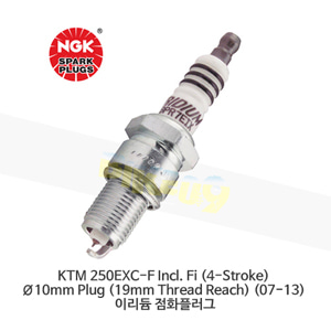 KTM 250EXC-F Incl. Fi (4-Stroke) Ø10mm Plug (19mm Thread Reach) (07-13) 이리듐 점화플러그  CR9EIX