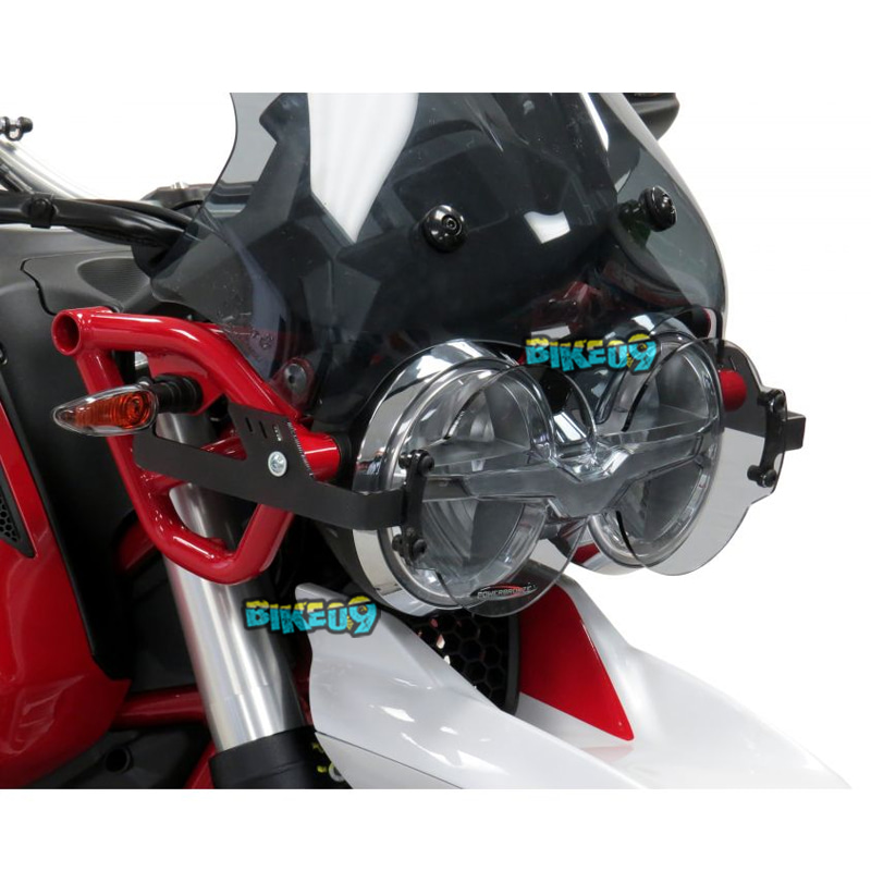 파워브론즈 헤드라이트 프로텍터 모토 구찌 V85TT 19-22 - 윈드 스크린 오토바이 튜닝 부품 440-M659