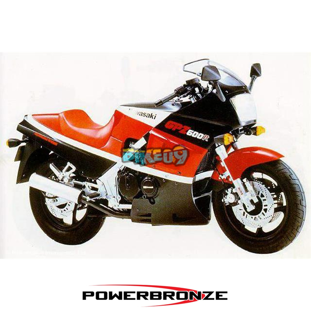 파워브론즈 스탠다드 가와사키 GPZ600R 86-89 - 윈드 스크린 오토바이 튜닝 부품 410-K113