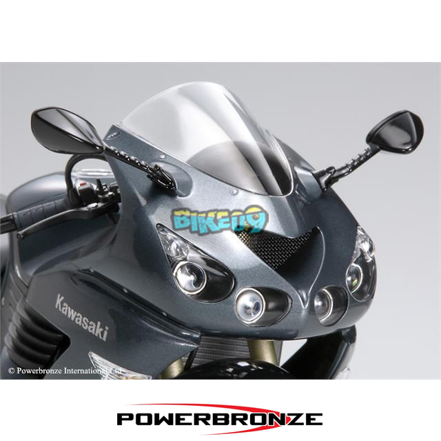 파워브론즈 스탠다드 가와사키 ZZR1400 06-20 - 윈드 스크린 오토바이 튜닝 부품 410-K157