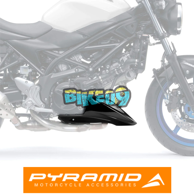 피라미드 벨리 팬 | 유광 블랙 | 스즈키 SV650 16- - 언더카울 오토바이 튜닝 부품 20681B