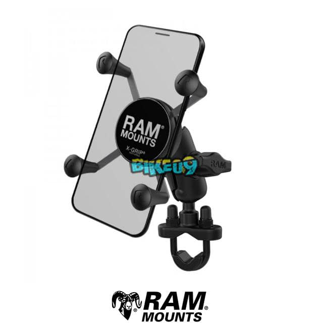 램마운트 X-그립® U-볼트 베이스 짧은 암 휴대폰 홀더 - 오토바이 휴대폰 거치대 튜닝 부품 RAM-B-149Z-A-UN7