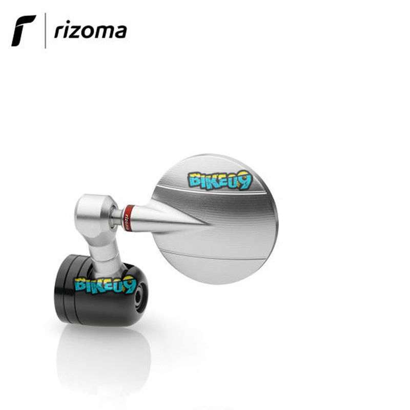 리조마 스파이-R 스포트 엔드-바 미러 알류미늄 어프로브드 실버 컬러 - 오토바이 튜닝 부품 BS185A