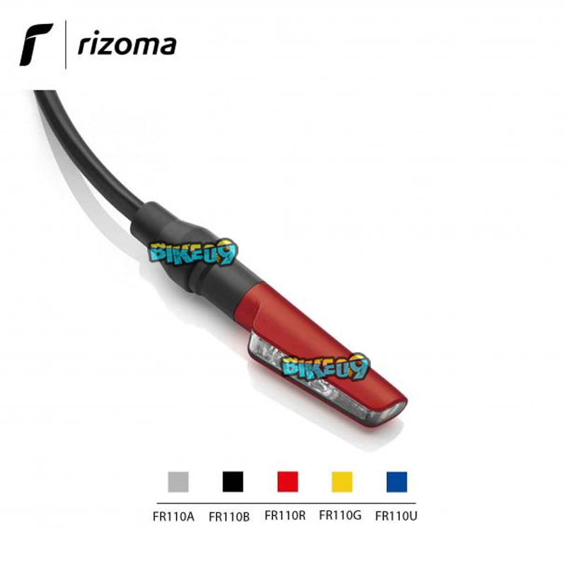 리조마 코르사 L 유형 승인 빨간색 양극 산화 방향 표시기 LED 위치 표시등 - 오토바이 튜닝 부품 FR111R