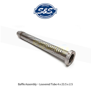 S&amp;S 에스엔에스 머플러 Baffle Assembly - Louvered Tube 4 x 23.5 x 2.5