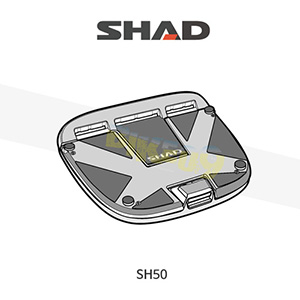 SHAD 샤드 탑케이스 SH50 보수용 플레이트 D1B48PAR