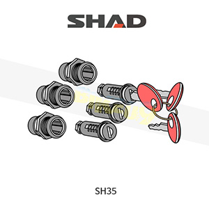 SHAD 샤드 싸이드 케이스 SH35 보수용 키세트 200062R