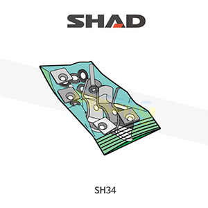 SHAD 샤드 탑케이스 SH34 보수용 플레이트 스크류 세트 D1BABOR