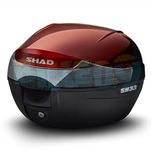 샤드 SH33 레드 탑 박스 커버 케이스 액세서리 - 샤드 오토바이 탑박스 싸이드 케이스 가방 브라켓 D1B33E209