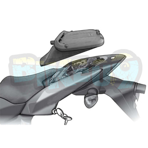 가와사키 Z1000 (07-09) 탑 박스 피팅 키트 - 샤드 오토바이 탑박스 싸이드 케이스 가방 브라켓 K0Z778CL