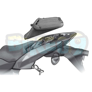 가와사키 Z750 (07-12) 탑 박스 피팅 키트 - 샤드 오토바이 탑박스 싸이드 케이스 가방 브라켓 K0Z778CL