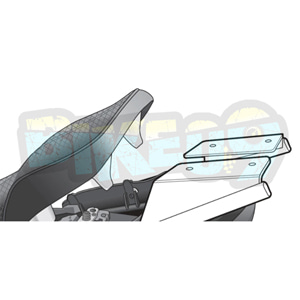 가와사키 ZRX 1200 (01-08) 탑 박스 피팅 키트 - 샤드 오토바이 탑박스 싸이드 케이스 가방 브라켓 K0ZR11ST