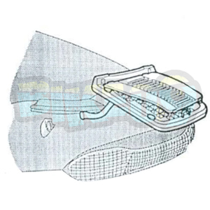 스즈키 어드레스 50R (94-04) 탑 박스 피팅 키트 - 샤드 오토바이 탑박스 싸이드 케이스 가방 브라켓 S0A54T