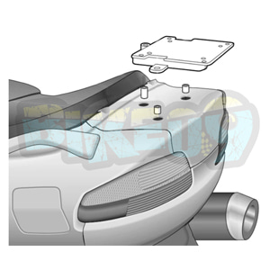 스즈키 버그맨 650 (02-14) 탑 박스 피팅 키트 - 샤드 오토바이 탑박스 싸이드 케이스 가방 브라켓 S0BR62ST