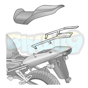 야마하 페이저 1000 (01-05) 탑 박스 피팅 키트 - 샤드 오토바이 탑박스 싸이드 케이스 가방 브라켓 Y0FZ11ST