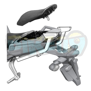 야마하 페이저 1000 (06-15) 탑 박스 피팅 키트 - 샤드 오토바이 탑박스 싸이드 케이스 가방 브라켓 Y0FZ16ST