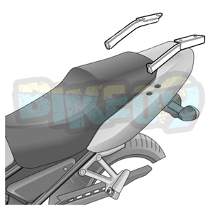 야마하 페이저 600 (01-03) 탑 박스 피팅 키트 - 샤드 오토바이 탑박스 싸이드 케이스 가방 브라켓 Y0FZ61ST