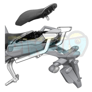야마하 FZ1 (06-15) 탑 박스 피팅 키트 - 샤드 오토바이 탑박스 싸이드 케이스 가방 브라켓 Y0FZ16ST