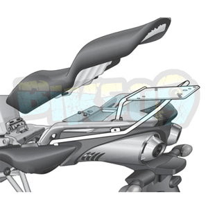 야마하 FZ6 S 페이저 (04-12) 탑 박스 피팅 키트 - 샤드 오토바이 탑박스 싸이드 케이스 가방 브라켓 Y0FZ64ST