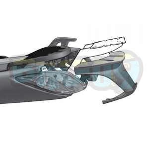 야마하 X-맥스 250 (10-13) 탑 박스 피팅 키트 - 샤드 오토바이 탑박스 싸이드 케이스 가방 브라켓 Y0XM20ST