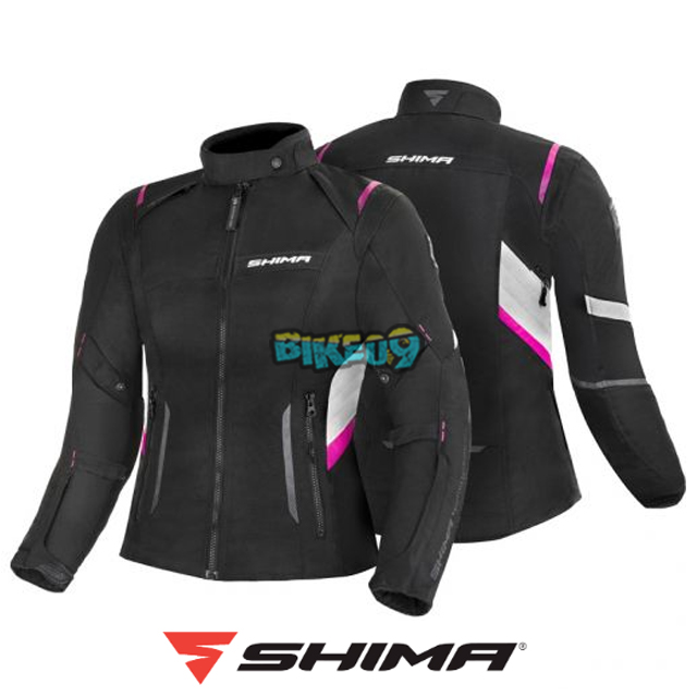쉬마 여성용 러쉬 레이디 텍스타일 자켓 (블랙/Fuchsia) - 다이네즈 오토바이 용품 의류 안전 장비