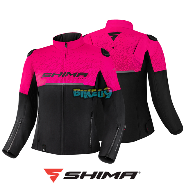 쉬마 여성용 드리프트 레이디 텍스타일 자켓 (블랙/핑크) - 다이네즈 오토바이 용품 의류 안전 장비