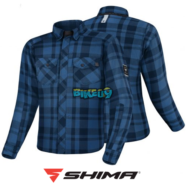 쉬마 남성용 레니게이드 2.0 리인포스트 셔츠 (블루) - 다이네즈 오토바이 용품 의류 안전 장비