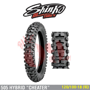오토바이 타이어 신코타이어 505 하이브리드 쳇터 120/100-18 (뒤)
