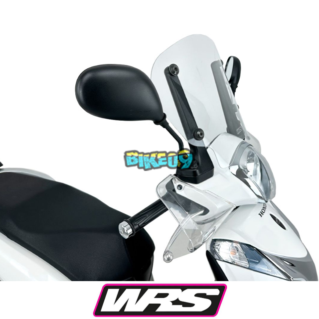WRS 스포츠 윈드스크린 혼다 SH 125 MODE 13-24 (색상 옵션 : 다크스모크/투명) - 윈드쉴드 오토바이 튜닝 부품 HO065
