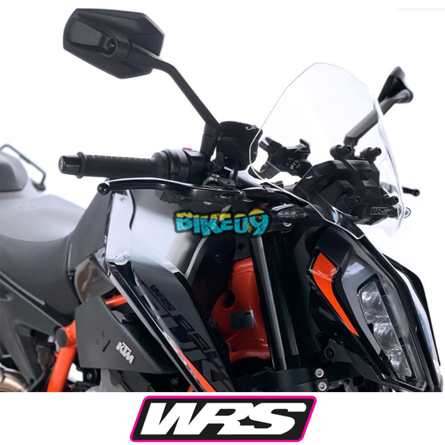WRS 스포츠 윈드스크린 KTM 듀크 890 / 790 / R 20-24 (색상 옵션 : 스모크/다크스모크/투명) - 윈드쉴드 오토바이 튜닝 부품 KT011