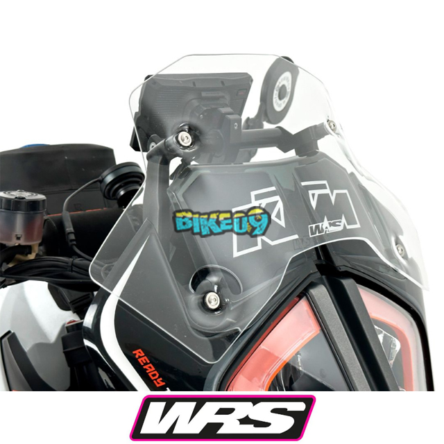 WRS 스포츠 윈드스크린 KTM 1290 슈퍼 어드벤처 R / S 17-20 (색상 옵션 : 다크스모크/매트블랙/투명) - 윈드쉴드 오토바이 튜닝 부품 KT012