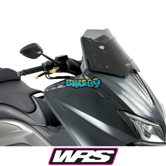 WRS 스포츠 윈드스크린 야마하 T맥스 530 12-16 (색상 옵션 : 다크스모크/매트블랙) - 윈드쉴드 오토바이 튜닝 부품 YA032FS