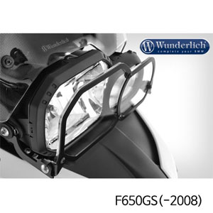 분덜리히 BMW 모토라드 F650GS(-2008) 접이식 헤드라이트 프로텍터 - 클리어 색상 26640-100
