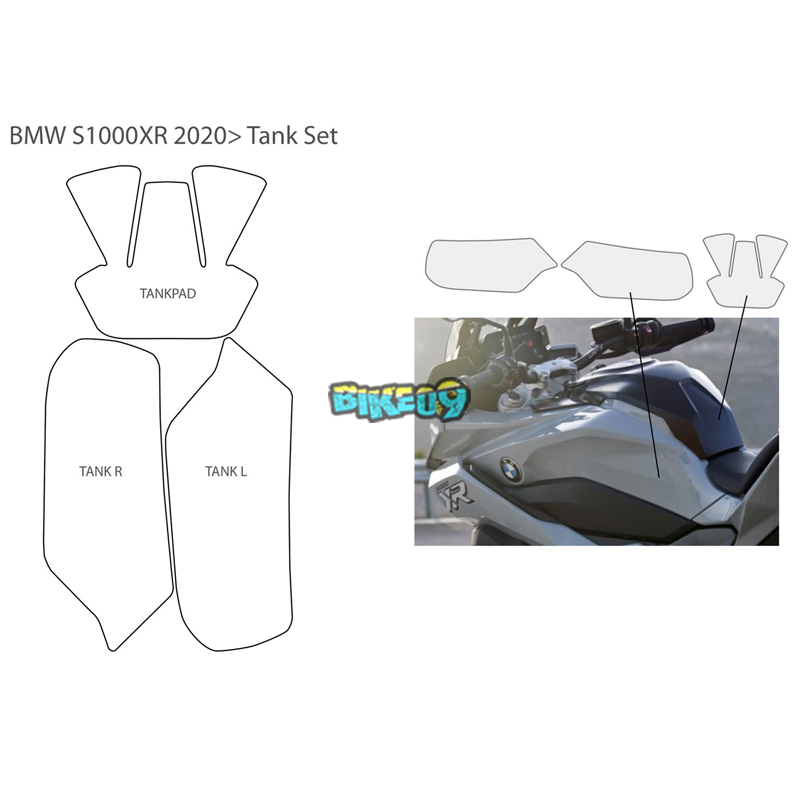 분덜리히 BMW 모토라드 탱크 프로텍션 프리미엄쉴드 - 오토바이 튜닝 부품  35970-300