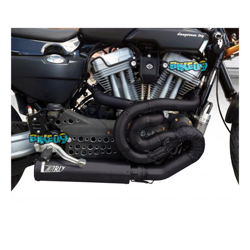 자드 블랙 레이싱 사일리언서 / 스테인리스 스틸 히데스 할리 데이비슨 XR 1200 컴플리트 - 오토바이 머플러 배기 ZHD513SKR-P2